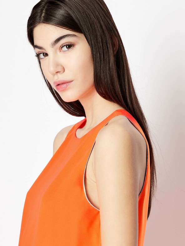 Armani Exchange Oranžové šaty Armani Exchange