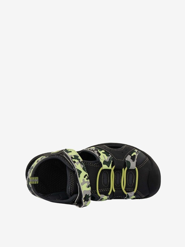 ALPINE PRO Žluto-šedé dětské sandály ALPINE PRO BIELO