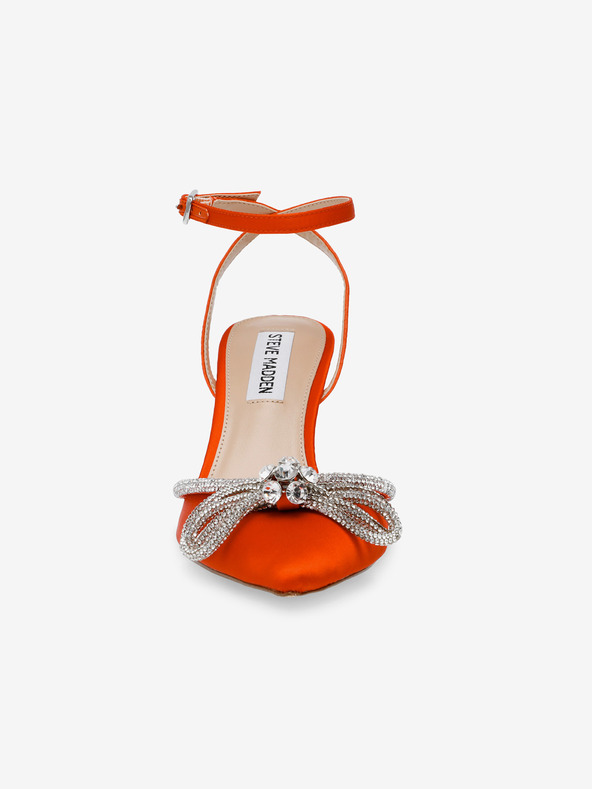Steve Madden Oranžové dámské saténové lodičky Steve Madden