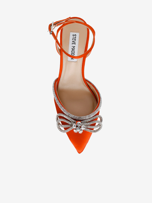 Steve Madden Oranžové dámské saténové lodičky Steve Madden