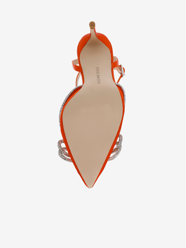 Steve Madden Oranžové dámské saténové lodičky Steve Madden