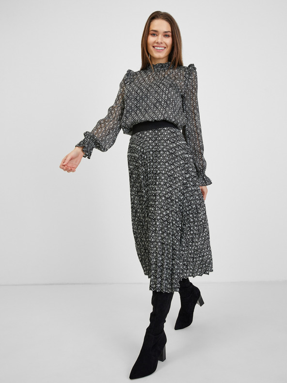 Orsay Černá dámská vzorovaná halenka ORSAY