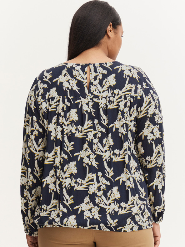 Fransa Bílo-modrá květovaná halenka Fransa