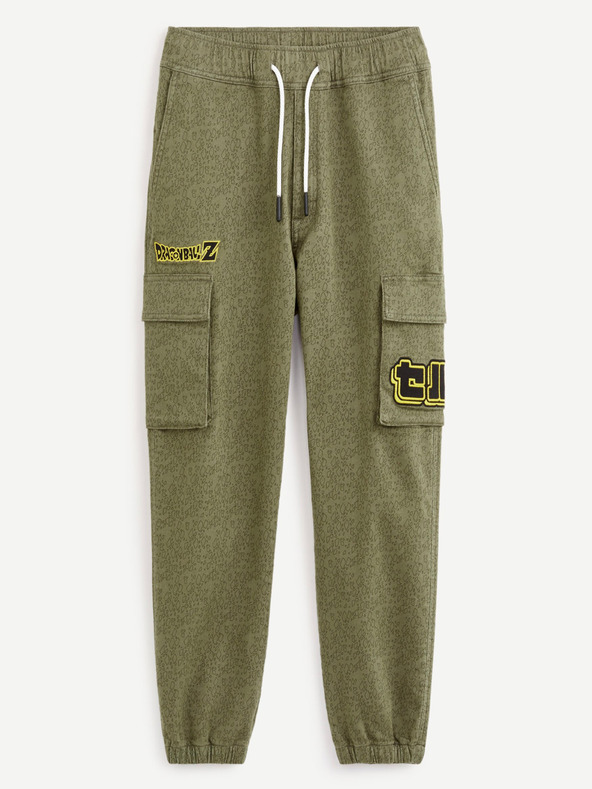 Celio Zelené pánské kalhoty Celio Dragon Ball Z