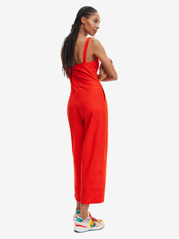 Desigual Červený dámský overal Desigual Sandall