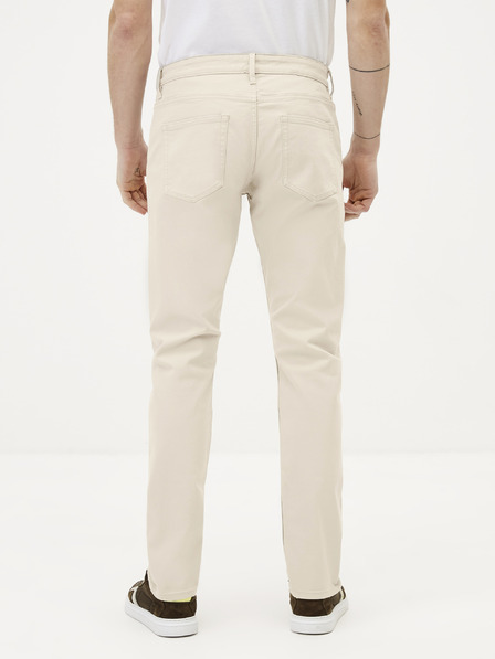 Celio Krémové straight fit džíny Celio Jopry