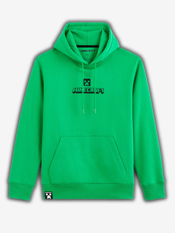 Celio Zelená pánská mikina Celio Minecraft