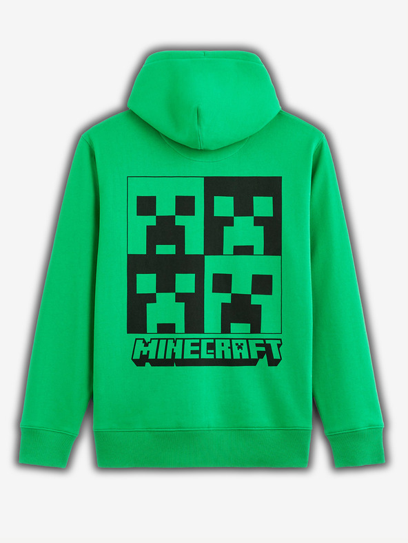 Celio Zelená pánská mikina Celio Minecraft