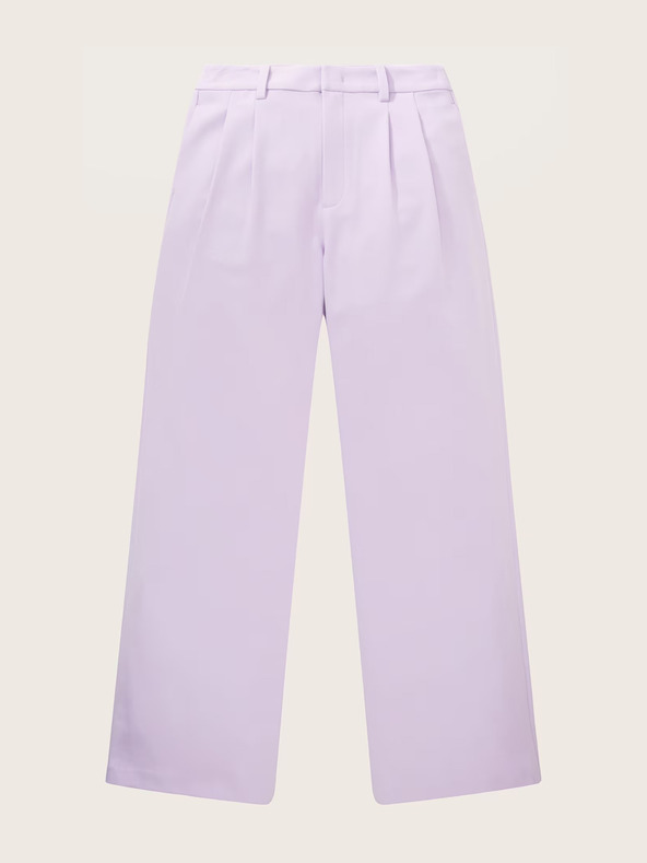 Tom Tailor Denim Světle fialové dámské kalhoty Tom Tailor Denim