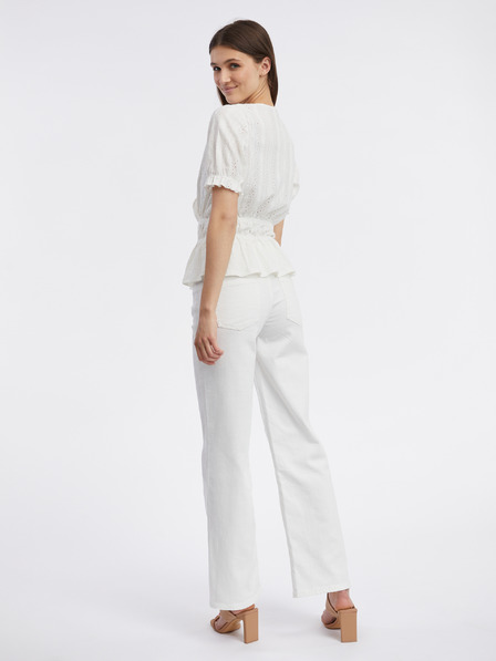 Orsay Bílá dámská vzorovaná halenka ORSAY