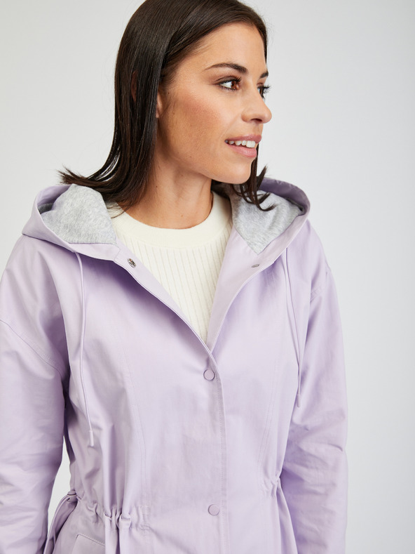 Orsay Světle fialová dámská parka ORSAY