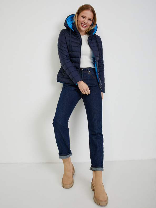 Orsay Tmavě modrá dámská zimní prošívaná bunda ORSAY