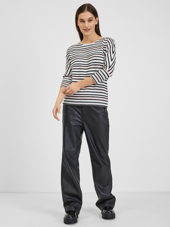 Orsay Světle modré dámské pruhované tričko ORSAY