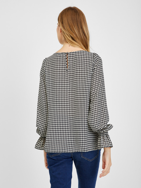 Orsay Černo-bílá dámská vzorovaná halenka ORSAY