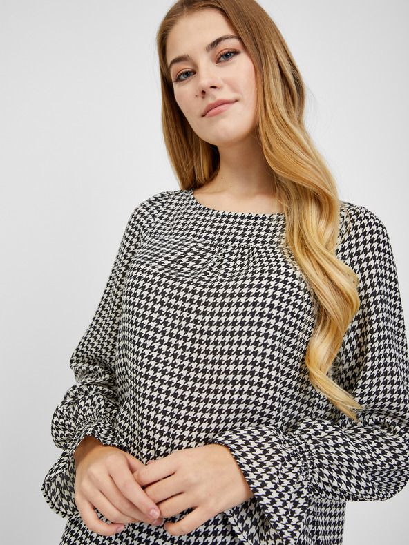 Orsay Černo-bílá dámská vzorovaná halenka ORSAY