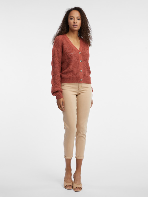 Orsay Cihlový dámský kardigan ORSAY