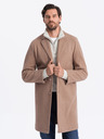 Ombre Clothing Světle hnědý pánský lehký kabát Ombre Clothing