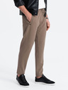 Ombre Clothing Hnědé pánské basic tepláky Ombre Clothing