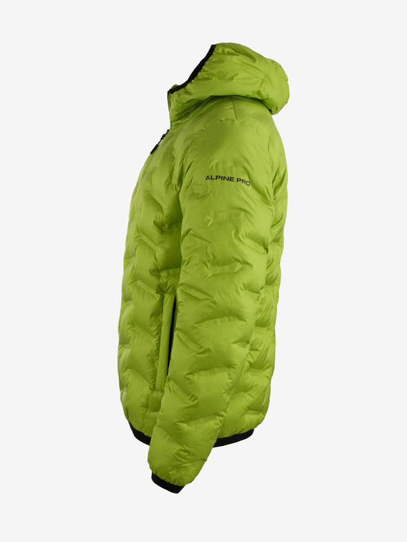 ALPINE PRO Zelená pánská prošívaná zimní bunda ALPINE PRO Kredas