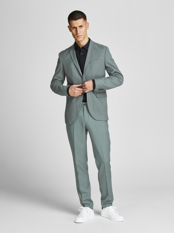 Jack & Jones Zelené pánské kalhoty Jack & Jones Solaris