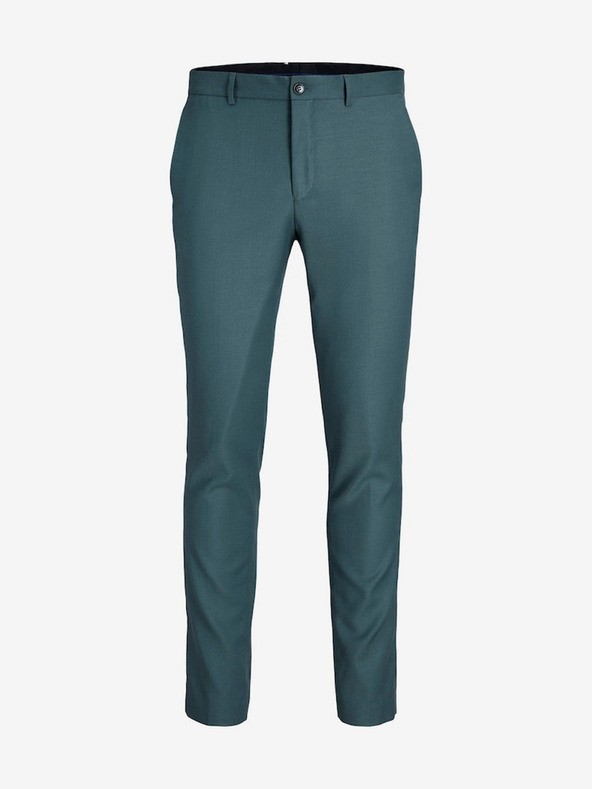 Jack & Jones Zelené pánské kalhoty Jack & Jones Solaris