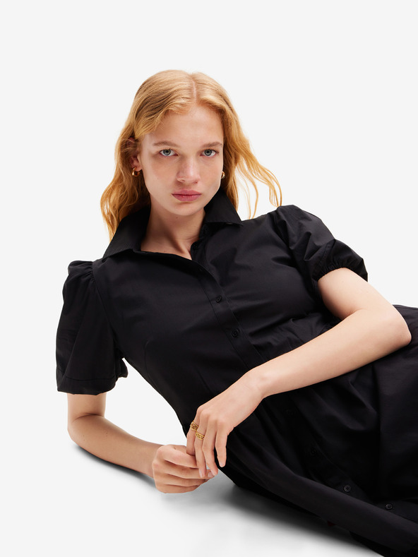Desigual Černé dámské šaty Desigual Calgary