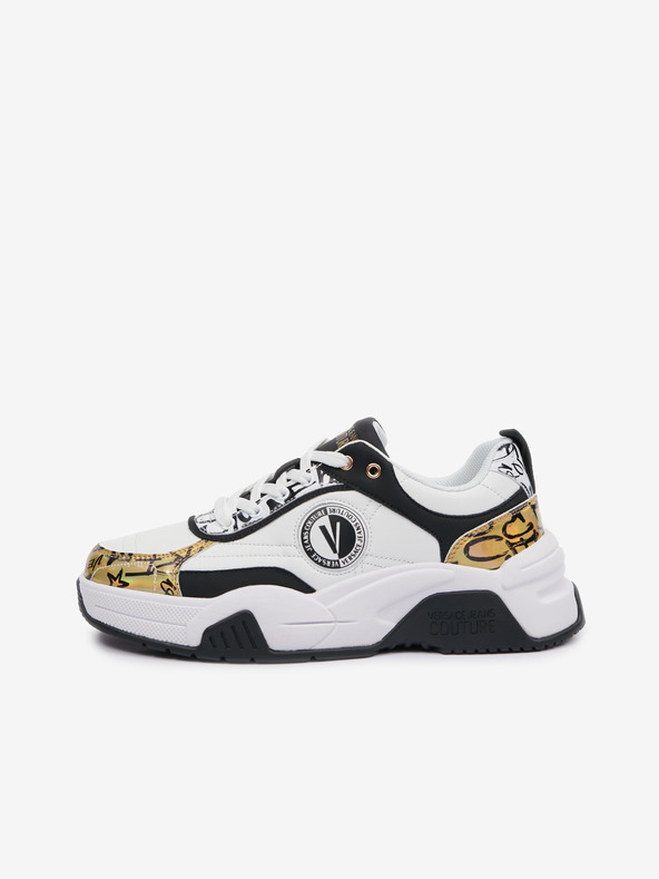 Versace Jeans Couture Černo-bílé pánské tenisky s koženými detaily Versace Jeans Couture Fondo Stargaze 01