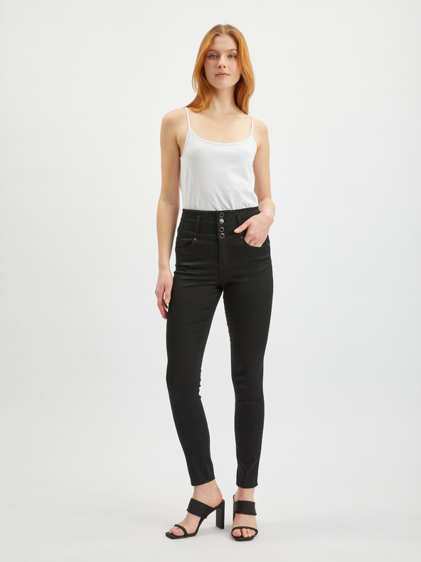 Orsay Černé dámské skinny fit kalhoty ORSAY