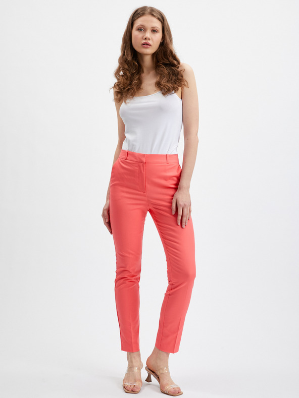 Orsay Oranžové dámské kalhoty ORSAY