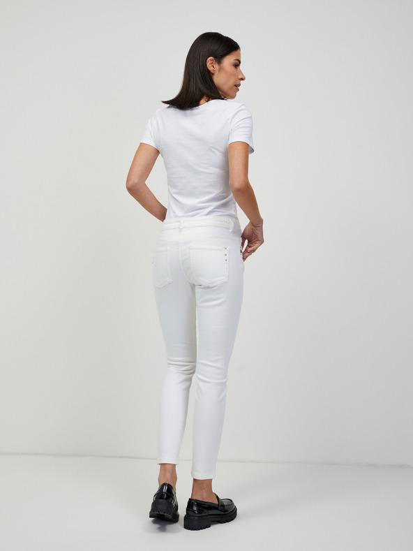 Orsay Bílé zkrácené skinny fit džíny ORSAY