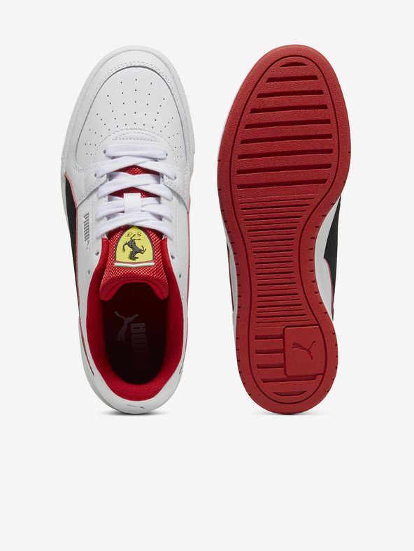 Puma Bílé kožené tenisky Puma Ferrari CA Pro