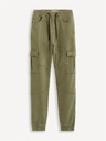 Celio Khaki pánské cargo kalhoty Celio Cokit4