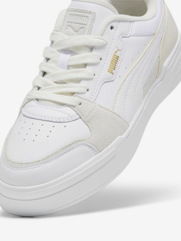 Puma Bílé pánské kožené tenisky Puma CA Pro Lux III