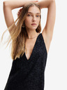 Desigual Černé dámské krajkové šaty Desigual Lace