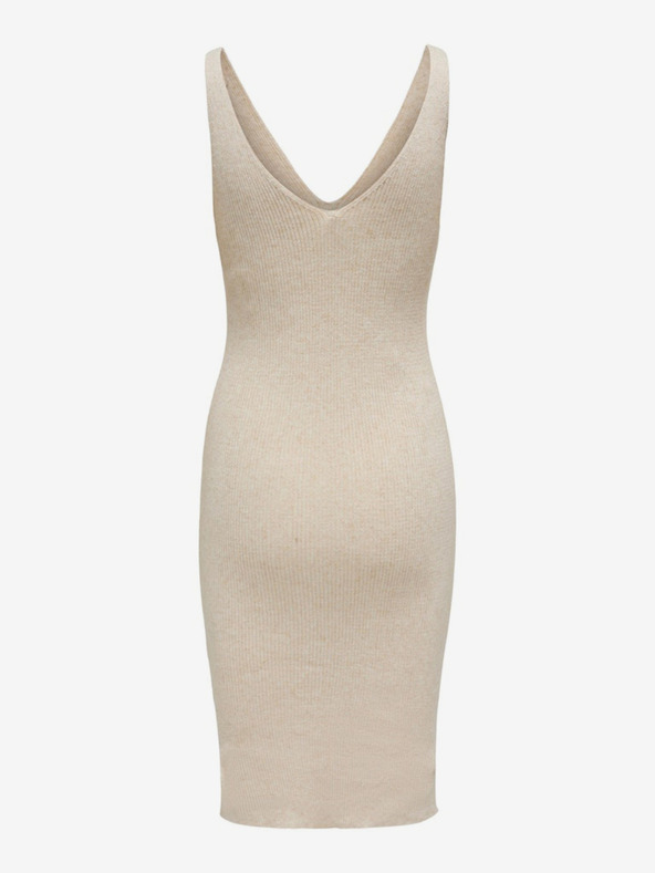 ONLY Béžové dámské pouzdrové šaty ONLY Lina