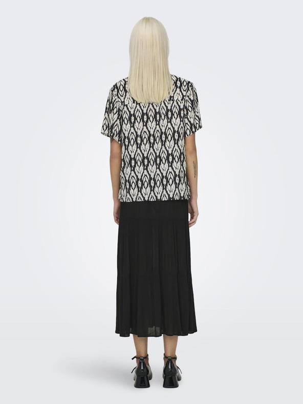 ONLY Černá dámská vzorovaná halenka ONLY Susan