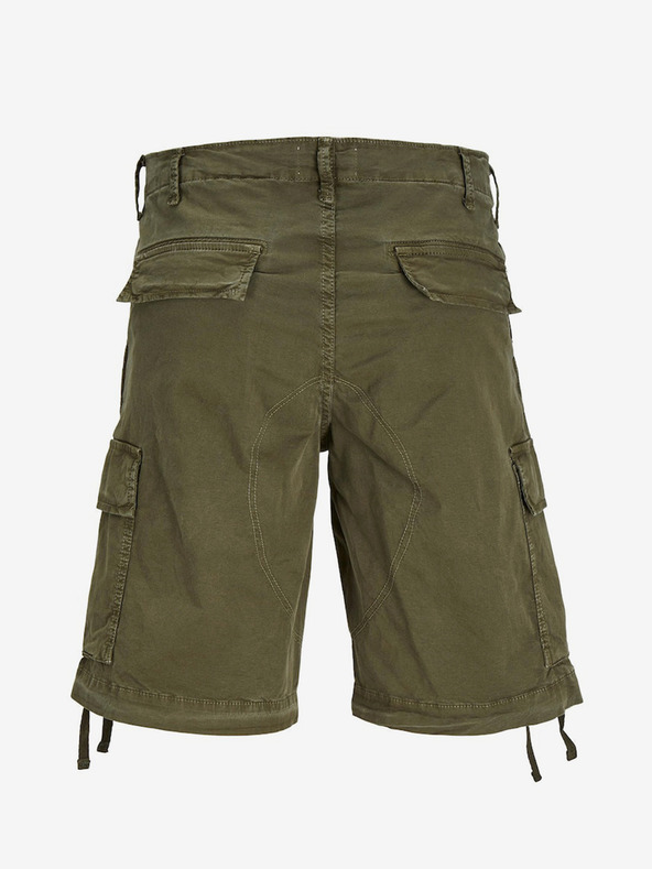 Jack & Jones Khaki pánské cargo kraťasy Jack & Jones Cole
