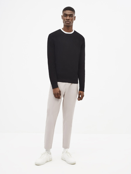 Celio Černý basic svetr Celio Tepic