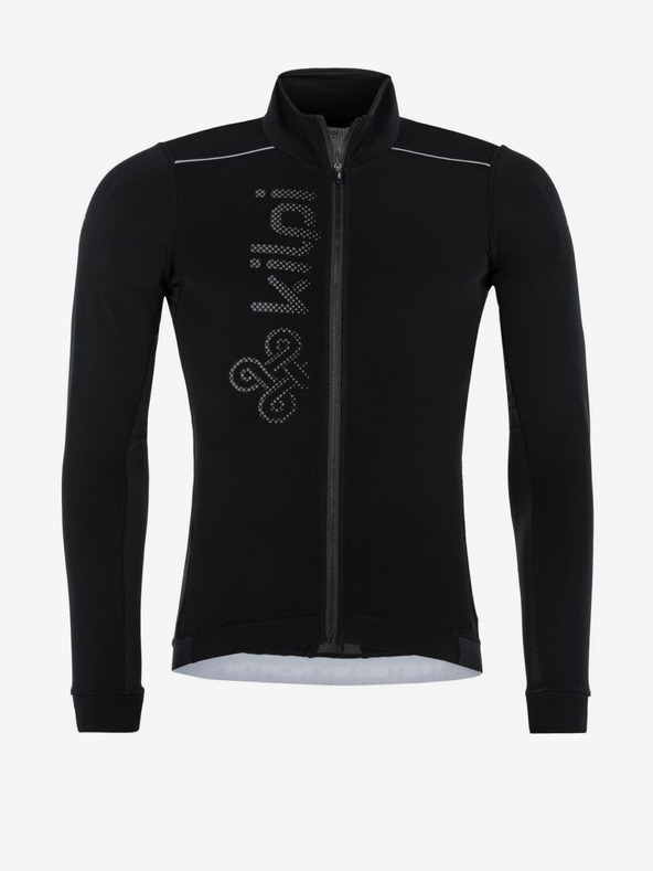Kilpi Černé pánské cyklistické tričko s dlouhým rukávem Kilpi CAMPOS-M