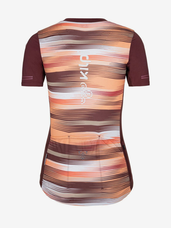 Kilpi Vínovo-oranžový dámský cyklistický dres Kilpi MOATE