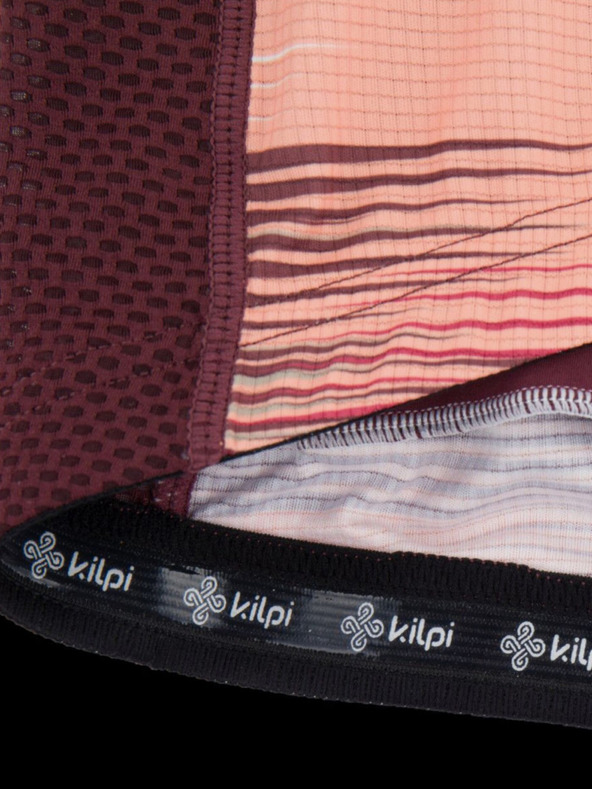 Kilpi Vínovo-oranžový dámský cyklistický dres Kilpi MOATE