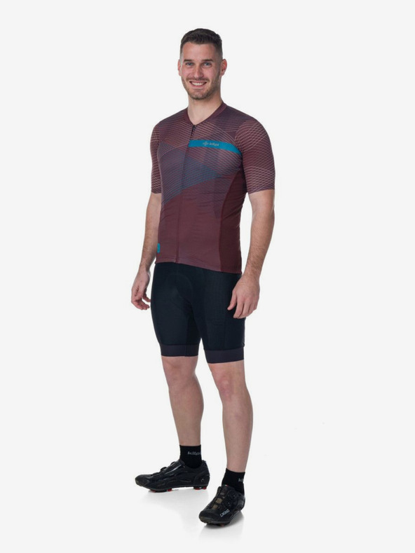Kilpi Vínový pánský cyklistický dres Kilpi NERITO