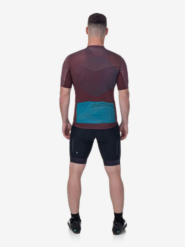 Kilpi Vínový pánský cyklistický dres Kilpi NERITO