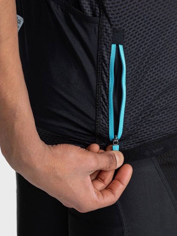 Kilpi Černé pánské sportovní tričko na zip Kilpi PICARD