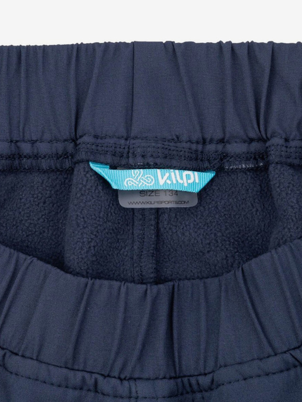 Kilpi Tmavě modré dětské softshellové sportovní kalhoty Kilpi RIZO