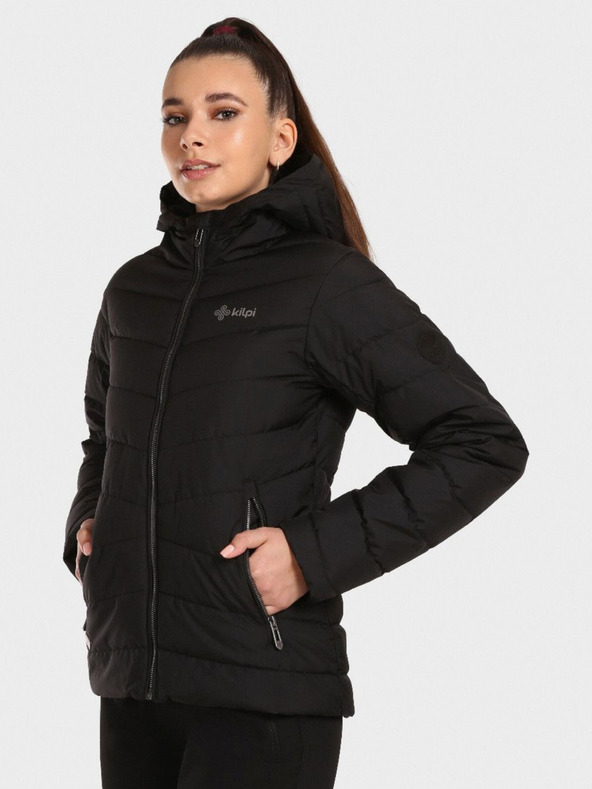 Kilpi Černá dámská zimní prošívaná bunda Kilpi TASHA