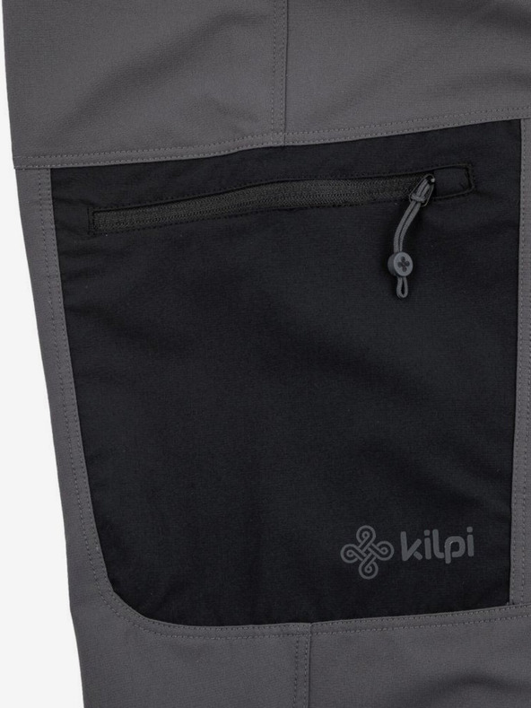 Kilpi Tmavě šedé pánské outdoorové kalhoty Kilpi LIGNE