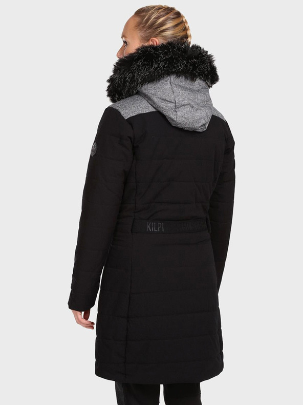 Kilpi Černý dámský zimní kabát Kilpi KETRINA-W