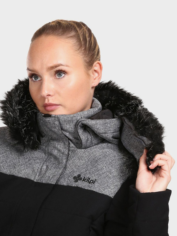 Kilpi Černý dámský zimní kabát Kilpi KETRINA-W