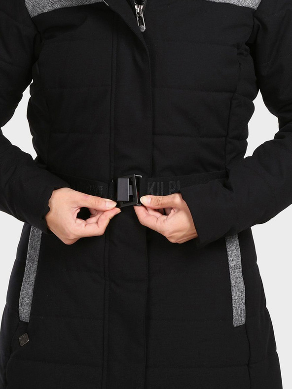 Kilpi Černý dámský zimní kabát Kilpi KETRINA-W